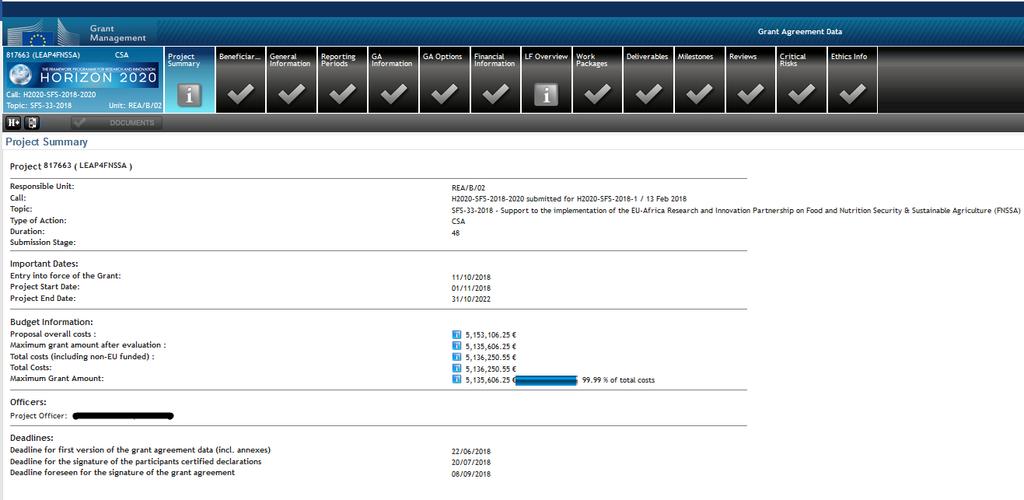 IV. Grant management V průběhu realizace projektu se projekt spravuje pomocí nástroje Grant Management Data.