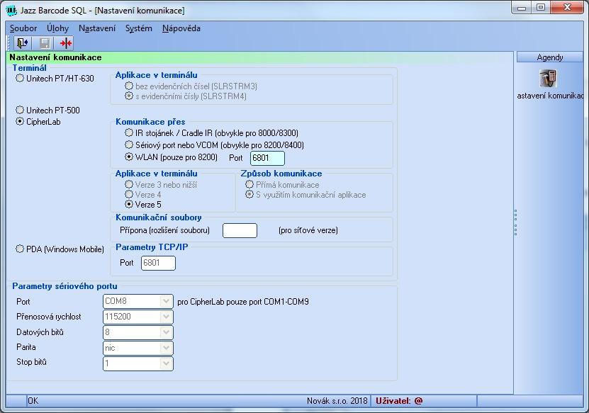 2 - Nastavení V této kapitole je popsáno nastavení programu potřebné pro správnou práci programu Jazz BARCODE/Jazz BARCODE SQL/E1.