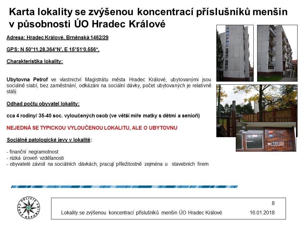 ŘSPP PP v roce 2017 provedl zmapování SVL v rámci jednotlivých KŘP. Tuto činnost metodicky vykonával styčný důstojník pro menšiny ŘSPP PP pplk. Mgr. Bc. Alexander Stambolidis (žádost o spolupráci č.