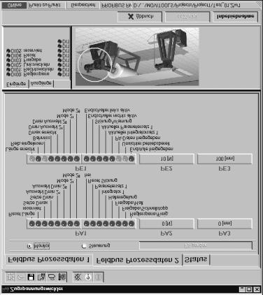 Spuštění programu "Tahový navíječ" 5 Procesní data 2 průmyslové sběrnice Pouze v provozu s průmyslovou sběrnicí/systémovou