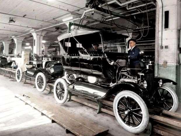 Henry Ford (1863 1947) Nutnost plynulého postupu výrobního procesu.