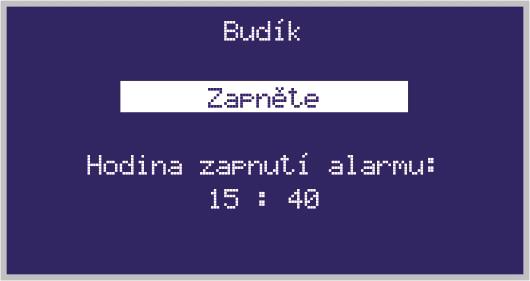 Nápis MÍS označuje řízení teplotou místnosti, nápis OKRUH označuje řízení teplotou kotle / okruhu, ke kterému je PILOT G připojen.