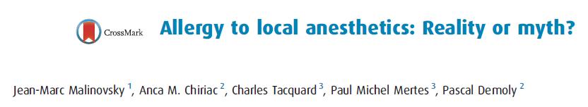 of the SFAR and SFA: Reducing the risk of anaphylaxis