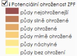 Větrná eroze Vodní eroze Zdroj: http://mapy.vumop.cz Řešené území je poměrně hodně ohroženo větrnou erozí.