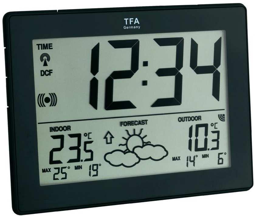 Popis a ovládací prvky Meteorologická stanice Bezdrátová DCF meteostanice LCD displej Obj. č.