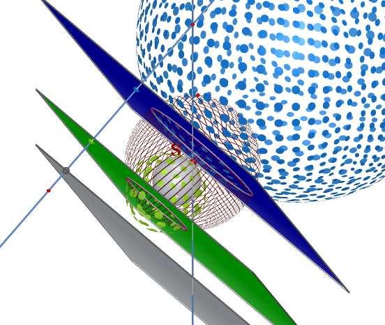 Obrazem každé jiné roviny je kulová plocha procházející středem inverze. 3.9 Obraz kulové plochy.