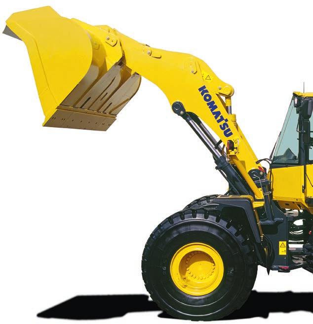 Stručný přehled Efektivní a výkonný kolový nakladač WA480-6 je vybaven zdokonalenou technologií hnacího ústrojí Komatsu a špičkovým motorem, který nabízí vysoký výkon a kroutící moment již při