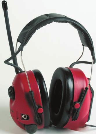 objednávku, barva červená Hearing protector with integrated FM