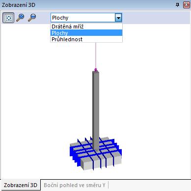 Pokud jsou požadovány další návrhové řezy ve směru x, resp.