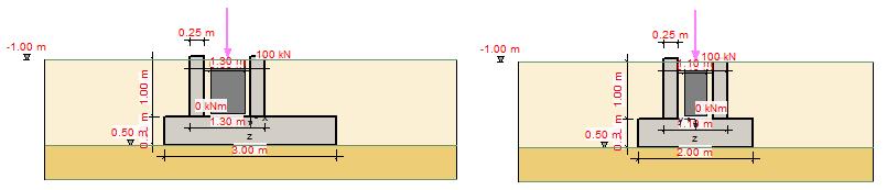 Příklad Základ s kalichem Zadání sloupu Šířka soklu Y horní / dolní:: Tloušťka stěny soklu X: Tloušťka stěny soklu Y: Tloušťka vrstvy malty: 5.
