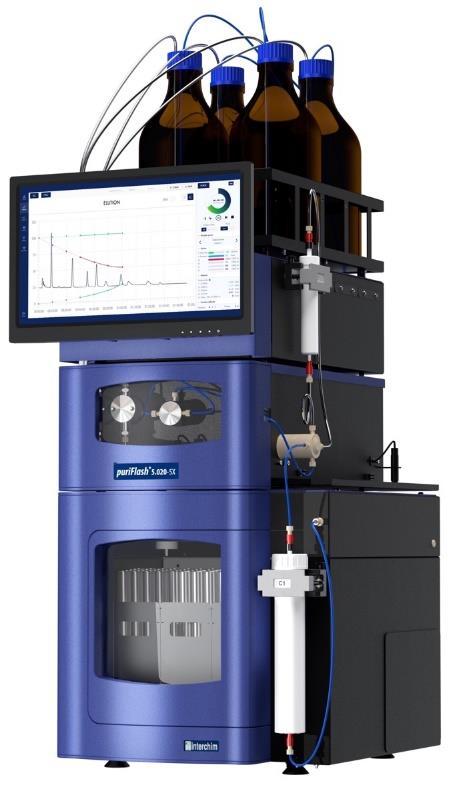 1. Popis Flash chromatograf puriflash Gen5 je preparativní chromatograf určený pro čištění organických sloučenin na preparativních nebo flash kolonách (v závislosti na tlaku, který