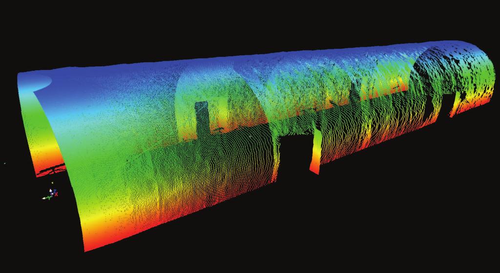 4. M ení v tunelu Nové spojení Další m ení probíhala v jižním tubusu dvoukolejného železni ního tunelu budovaného v rámci projektu "Nové Spojení". Tunel je ve fázi budování sekundárního ost ní.