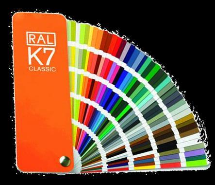 Vyrábí se v odstínech stupnice RAL a v nestandardních barevných odstínech dle dohody.