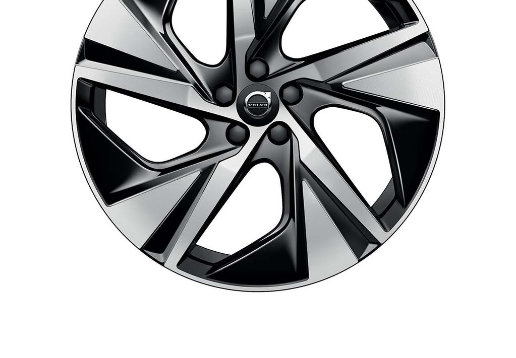 57 20" kola s 5 paprsky, černá Black / výbrusy Diamond Cut,