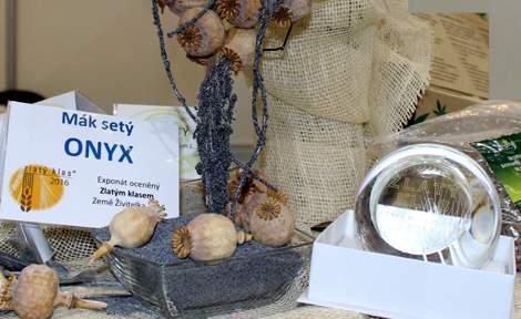 Kukuřice Obiloviny Mák setý Olejniny Jeteloviny Travní směsi Ostatní Luskoviny ONYX Onyx je nová odrůda modrého máku, která byla registrována po dvou letech na ÚKZÚZ.