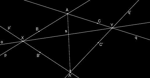 Tři páry odpovídajících si bodů (A, A ; B, B ; C, C ) Obrázek 3.