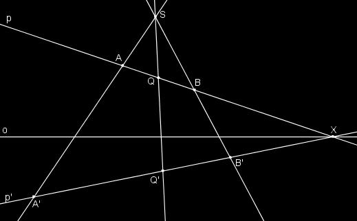 dva body a zároveň dva první body. Dvojpoměr se dále nezmění, zamění-li se první dva body s dvěma posledními body. V případě, že (ABCD) = 1, říkáme, že body A, B, C, D tvoří harmonickou čtveřici bodů.