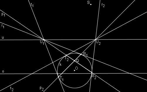 30: Applet z programu Geogebra Applet je vytvořen v programu GeoGebra Konstrukce elipsy Pro konstrukci elipsy jako obrazu kružnice ve