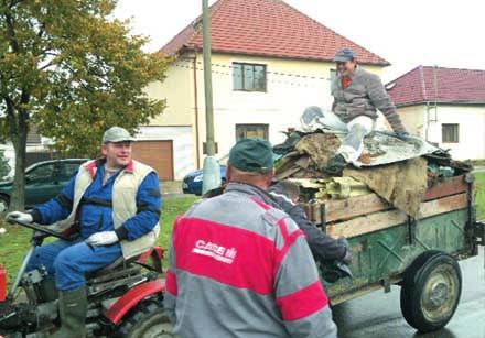 Uklízelo se kolem hfii tû a na pfiíjezdov ch cestách do na í obce. koda jen, Ïe nám nepfiálo poãasí, skoro cel den propr elo. Dne 5.