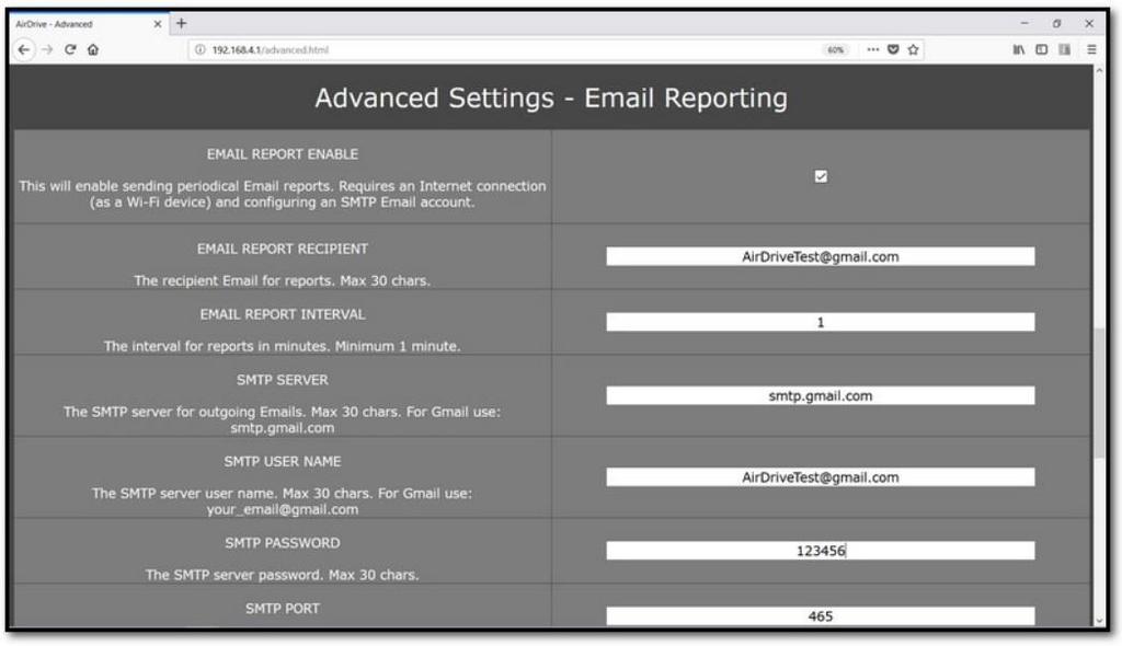 AirDrive zasílá e-maily přes službu Gmail. Nejdříve je nutné změnit bezpečnostní nastavení účtu Google. Na stránce myaccount.google.