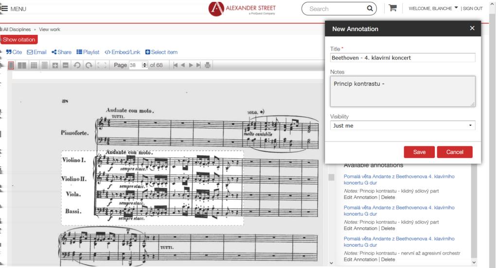 Přehled zdrojů Mezi zdroje, které nabízejí specifické služby zaměřené na pedagogiku a hudební výchovu, patří rozhodně databáze Music Online od společnosti Alexander Street Press, která obsahuje