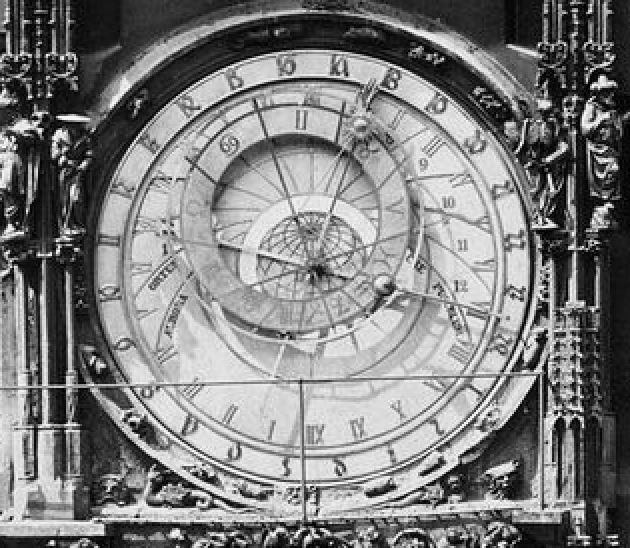Obr. 7. Astroláb po Velké opravě roku 1865 před úpravou Zodiaku.