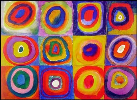 Kandinskij je známý hlavně jako jeden z průkopníků největší revoluce v malířství, která se nazývá abstraktní umění, v němž se na obrazech nezobrazují konkrétní předměty.