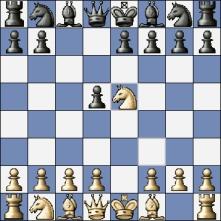 "Apokalypsa" v Caro Kannu 1.e4 c6 2.Jf3 d5 3.exd5 cxd5 4.Je5!?... Konečně jsme se skrze všeobecné povídání o CaroKannu dostali k samotné Apokalypse. Bílý podruhé táhne již vyvinutou fi gurou.