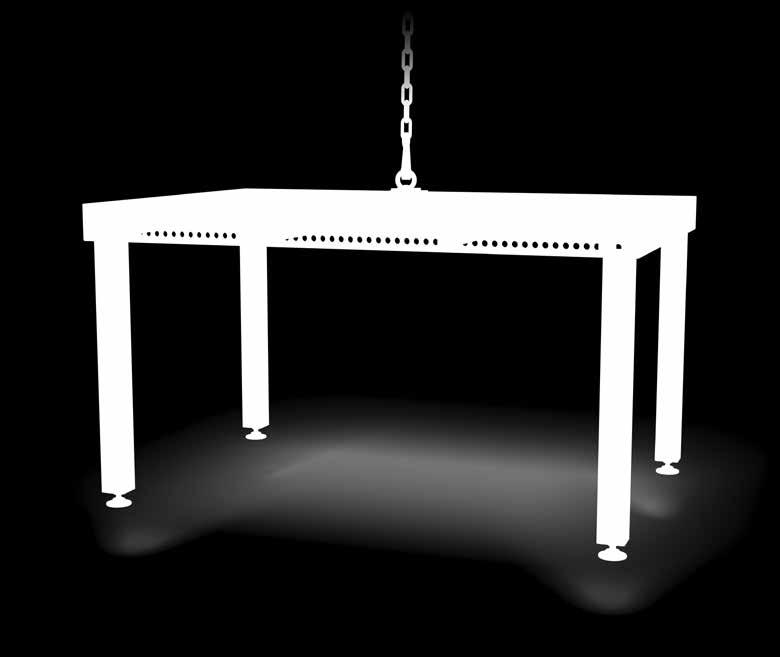 Při nesprávném použití může být výrazně redukována nosnost držáku. Během transportu by stůl neměl být zvedán do větší výšky než 100 mm. Pod úrovní stolu se nesmí nikdo pohybovat.
