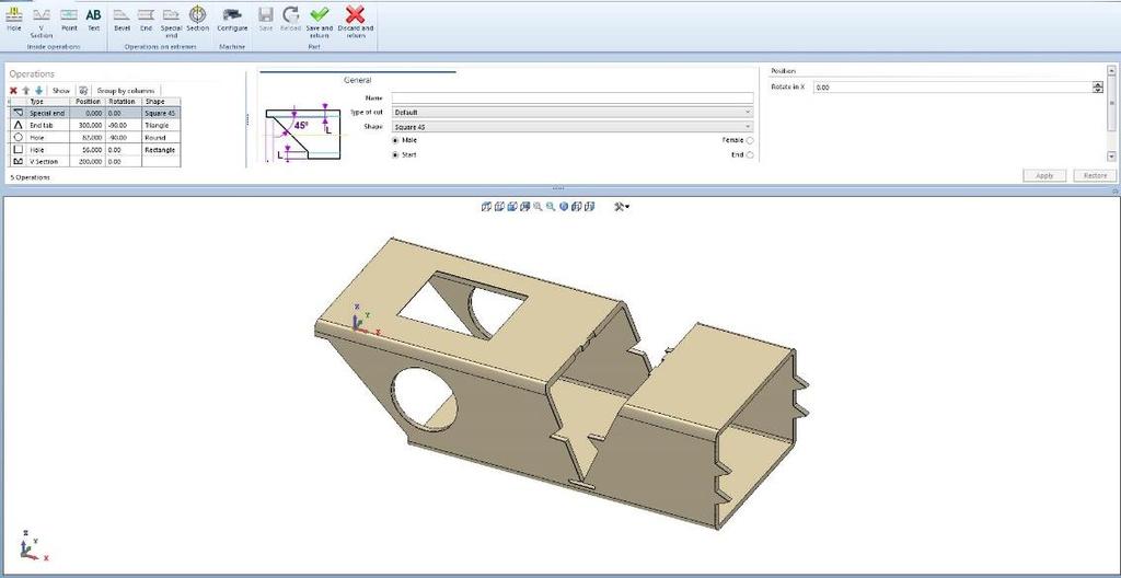 Technické parametry Poskytuje skutečný obraz o očekávaném výsledku na obrazovce Zobrazí přesnou trubici a simuluje 3D obraz a každý proces, čímž se snižují chyby Umožňuje snadné ovládání a úpravy