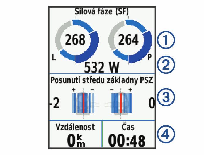 Snímače rychlosti a kadence Data kadence ze snímače kadence se vždy zaznamenávají.