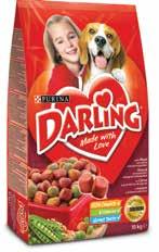 GRANULE DARLING 10 kg pro psy vybrané druhy; 1