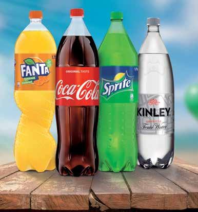 Terno nejširší nabídka nápojů Coca-Cola, Fanta, Sprite, Kinley 1,5 1,75 l vybrané druhy; 1 l = od 12,51 sleva 31 % 2190 31,90 990 12,90 Pramenitá voda Rajec 1,5 l neochucená vybrané druhy; 1 l = 6,60