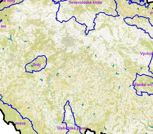 F.5. Mapa chráněných oblastí