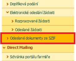 ), na které je příjemce vyzván, aby je opravil/doplnil. Jsou zde také uvedeny důležité informace, jako je např.