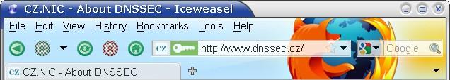 DNSSEC Validátor Doplněk pro Mozilla Firefox http://www.dnssec-validator.