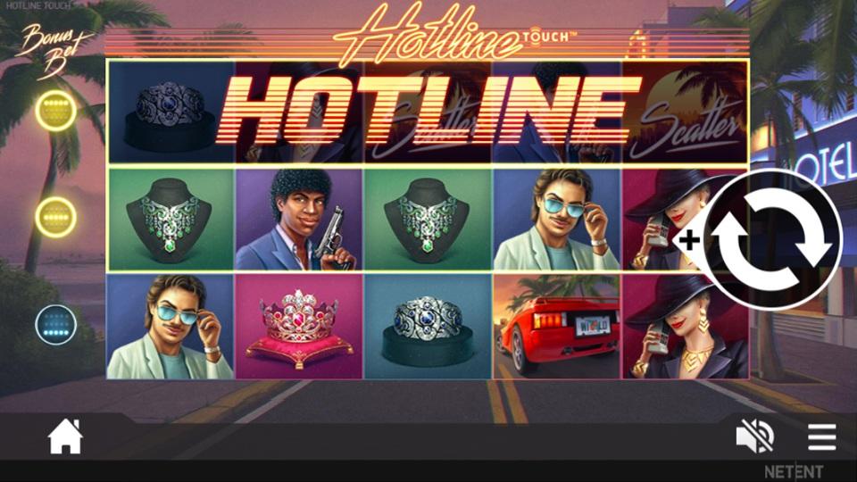 Hotline Bonus Bet Hotline Bonus Bet je funkce s bonusovou sázkou, která při vyšší sázce zvyšuje šanci na získání symbolů Expanding Wild a roztočení Re-Spins.