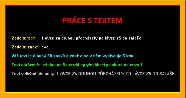 c) Menu V dolní části obrazovky (pod texty) vytvořte dotaz Budeme pokračovat? a dvě odpovědi Jdeme na to! a Ne, už by to stačilo. Vše bude psáno písmem Calibri velikosti 16.