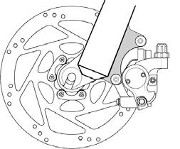 Příklad ráfkové brzdy typu V-Brake POZNÁMKA: Některé ráfkové brzdy (např.