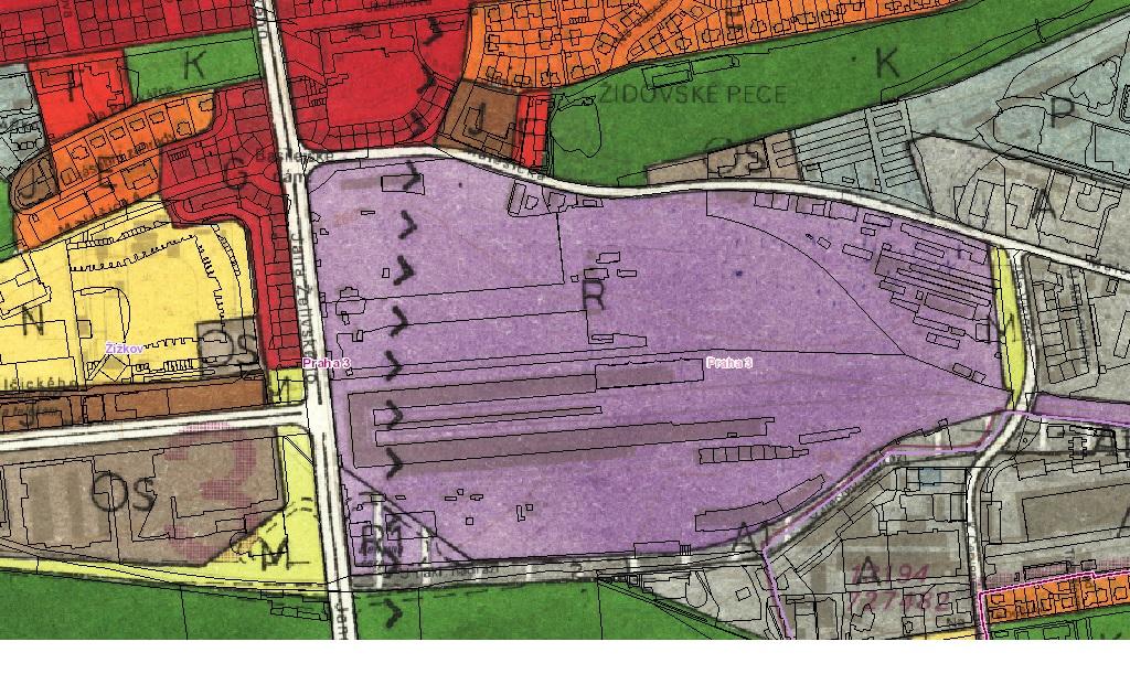 1 Nákladové nádraží Žižkov /NNŽ/ - dosavadní historie přípravy ÚPD červen 2017 Územní