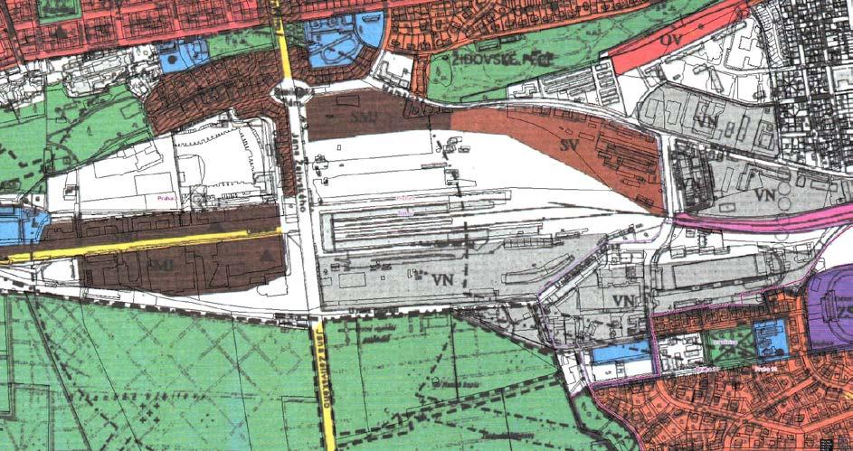 ve variantě zpracovala zástavbu celého prostoru, výstup studie byl projednán ale není