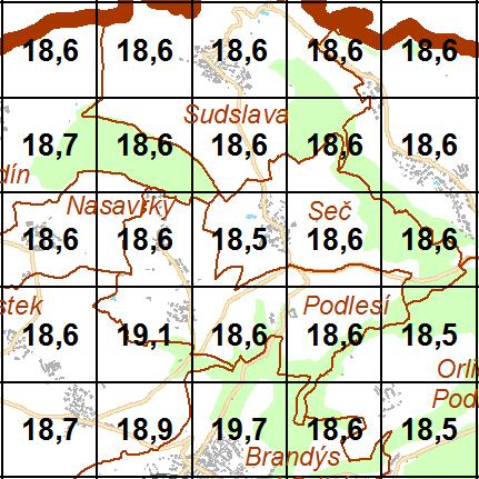 Kvalita ovzduší Imisní pozadí Koncentrace v jednotlivých sledovaných bodech pětileté klouzavé průměry 2010-2014 NO2 [µg.m -3 ] roční průměrná koncentrace SO 2 [µg.m -3 ] 4.