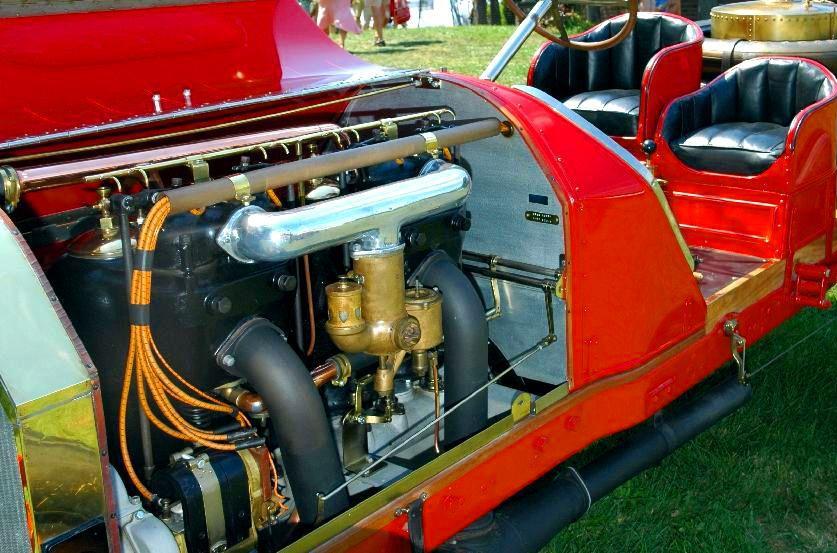 PRVNÍ VELKÉ CENY Obr. 2.2 Motor vozu Itala z roku 1908 [25] V letech 1909 až 1911 nastala přestávka.
