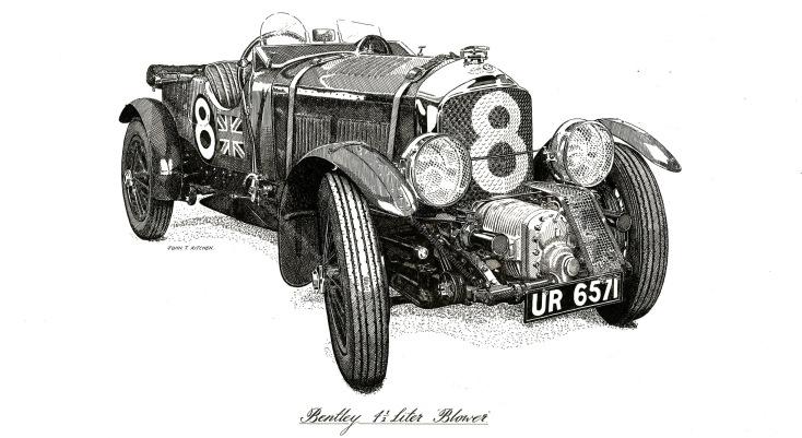 MONOPOSTY 1928 1933 Obr. 4.3 Motor vozu Alfa Romeo P3 [13] 4.3 BENTLEY I přes možnost nevyužití mechanika ve svém voze, zůstaly vozy značky Bentley v tomto období čtyřmístné (obr. 4.4).