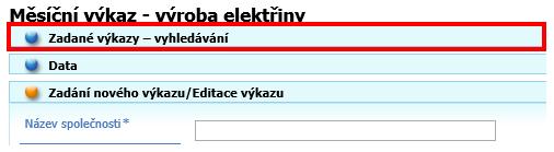 Pro filtrování je možné použít níže uvedené položky. Kromě Název společnosti nejsou však žádné povinné.