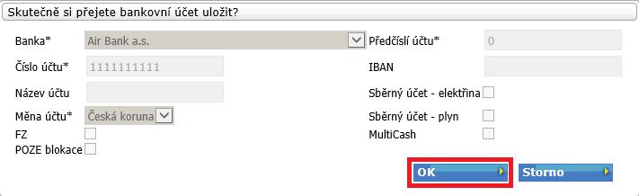 Pro podepsání dat elektronickým podpisem bude nutné potvrdit