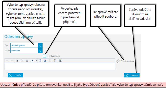 V 2. pololetí 2018/2019 bude fungovat systém omlouvání přes systém Komens zkušebně, hlavní bude omluvenka v žákovské knížce žáka.