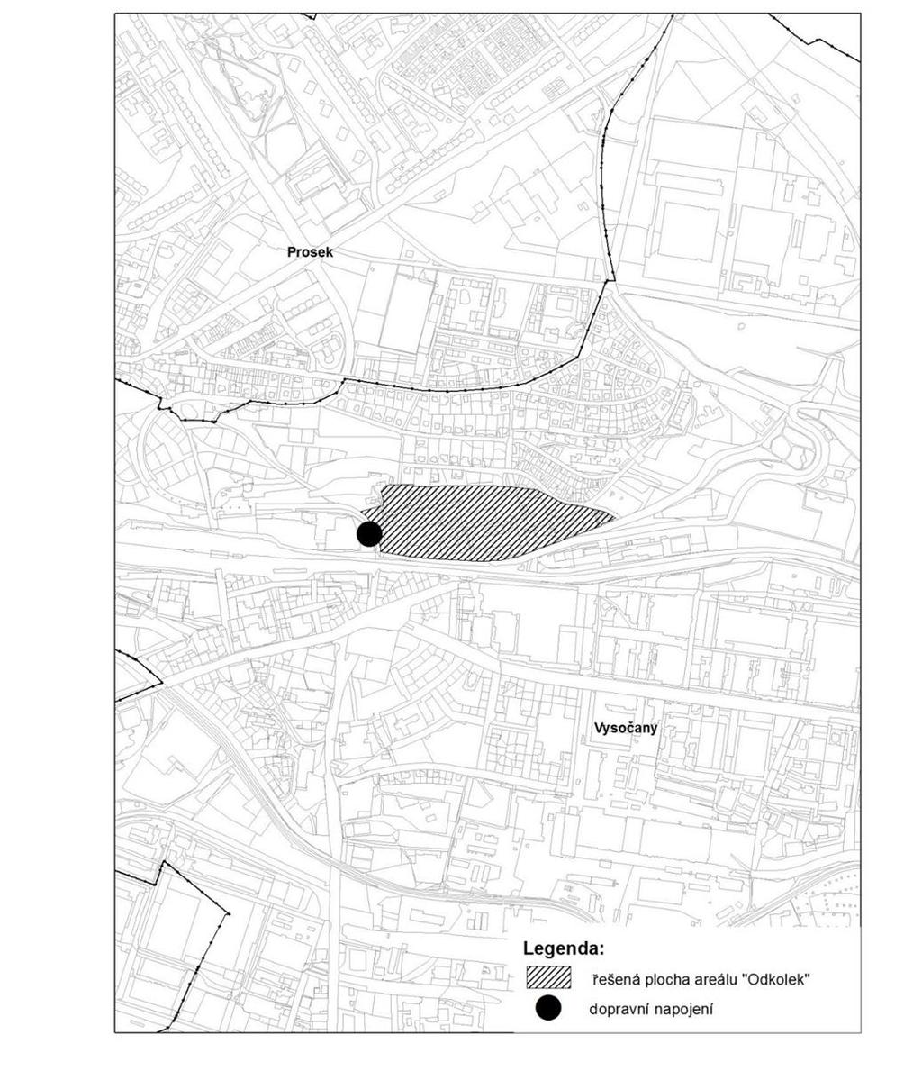 8) 18 Nová zástavba na území Odkolek je podmíněna dořešením dopravního napojení revitalizovaného areálu do celkové dopravní struktury lokality.