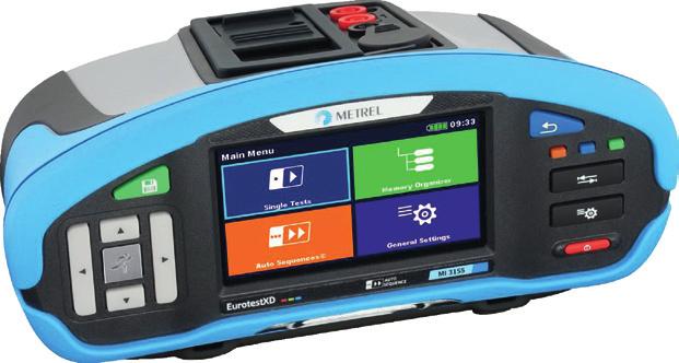 MULTITESTERY NN INSTALACÍ METREL MI 3155 EurotestXD Kompaktní multifunkční přístroje pro měření dle IEC/EN61557 Autosekvence TT (U, Zln, Zs, Uc), TN/RCD (U, Zln, Zs, Rpe), TN (U, Zln, Zlpe, Rpe)