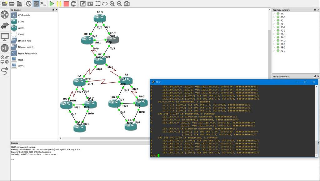 GNS3 je v podstatě grafická nadstavba (tzv. GUI) programu Dynagen, která běží nad jádrem Dynamips.